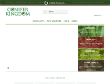 Tablet Screenshot of coniferkingdom.com